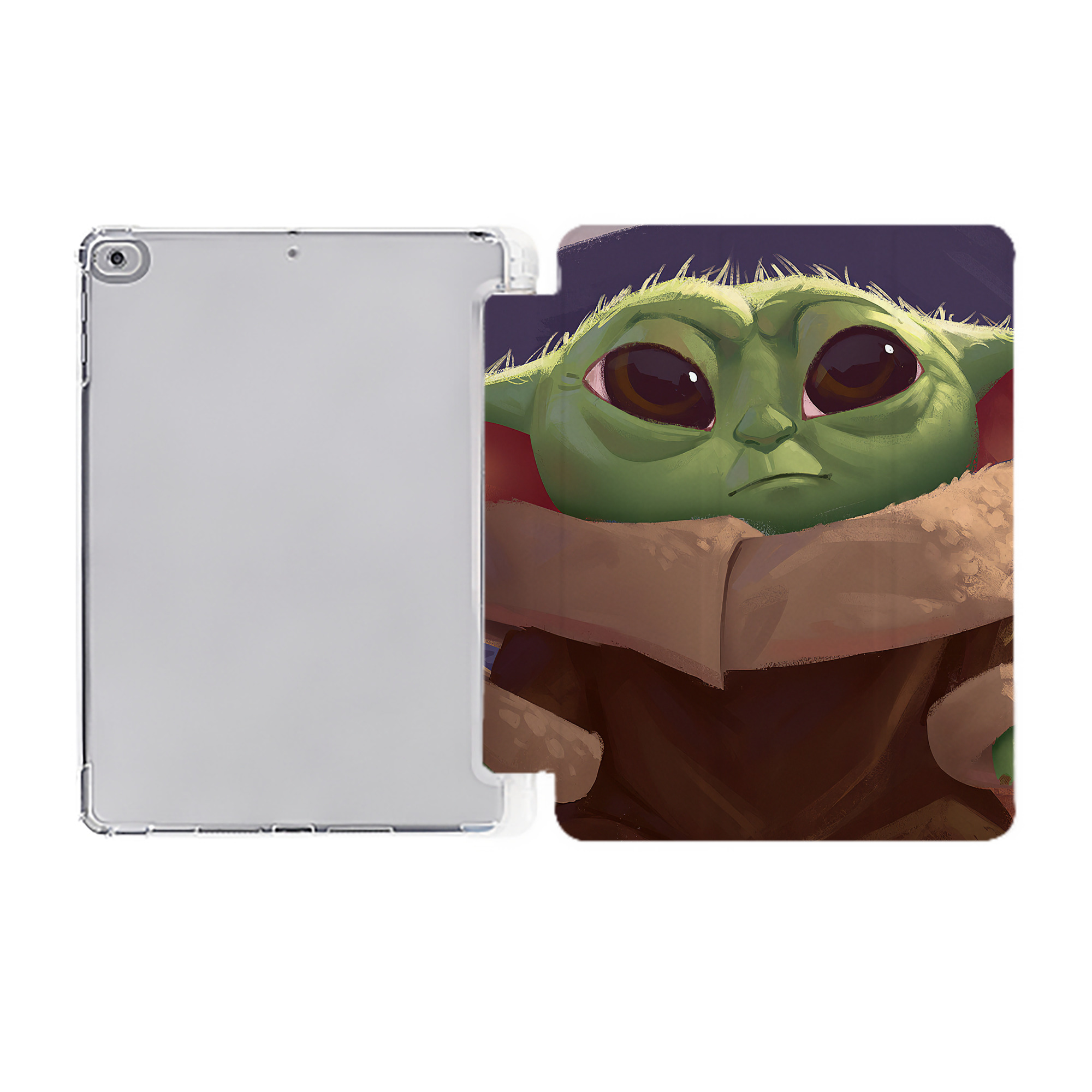 （画像用） スター・ウォーズ Star Wars IPad ケース ペン収納付き 三つ折りスタンド PUレザー×シリコン 対応機種9.5/10.5/10.9インチ
